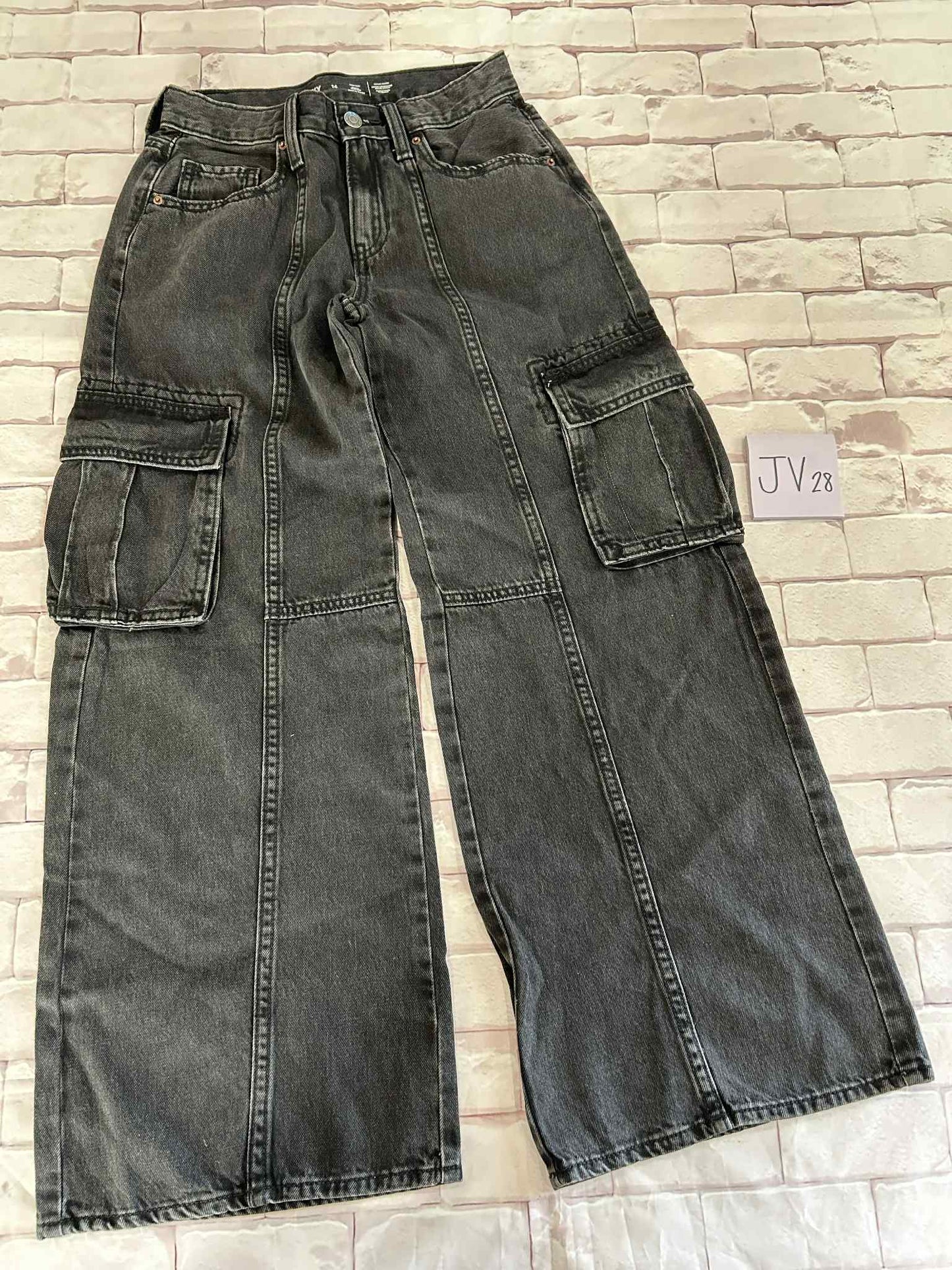 Bottoms Size 14 High-Rise Baggy Wide Leg