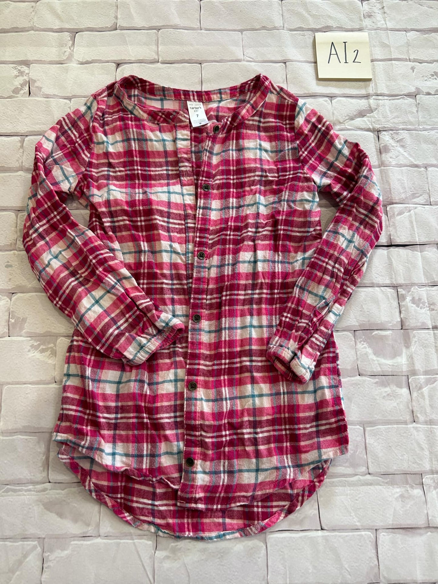 Girls Tops Size 7 Flannel
