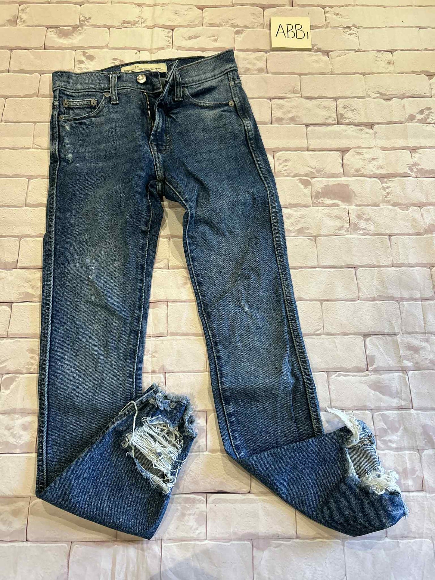Bottoms Size 24 High Rise Slim Straight
