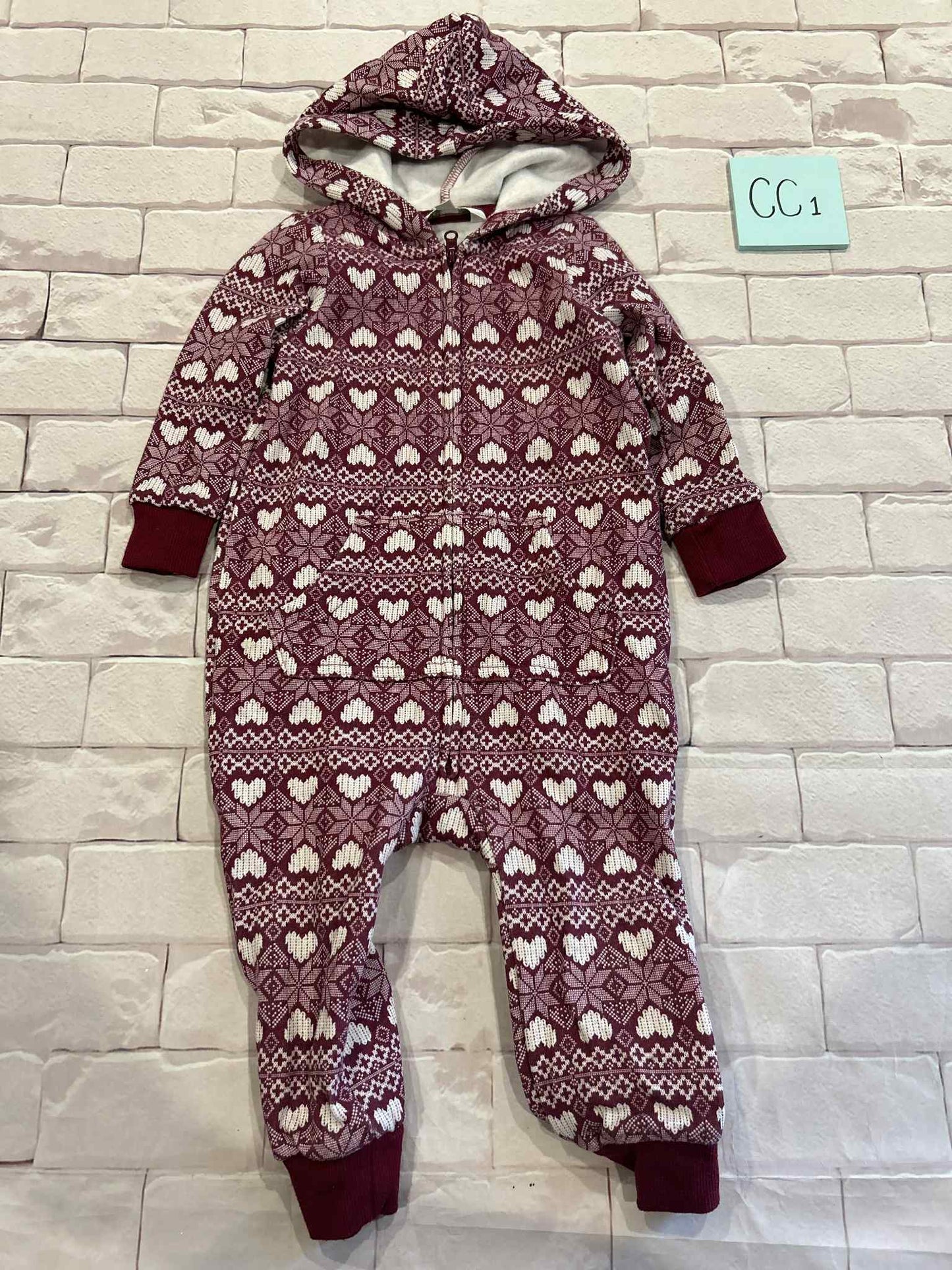 Girls Outfits Size 12-18m Fleece Lined