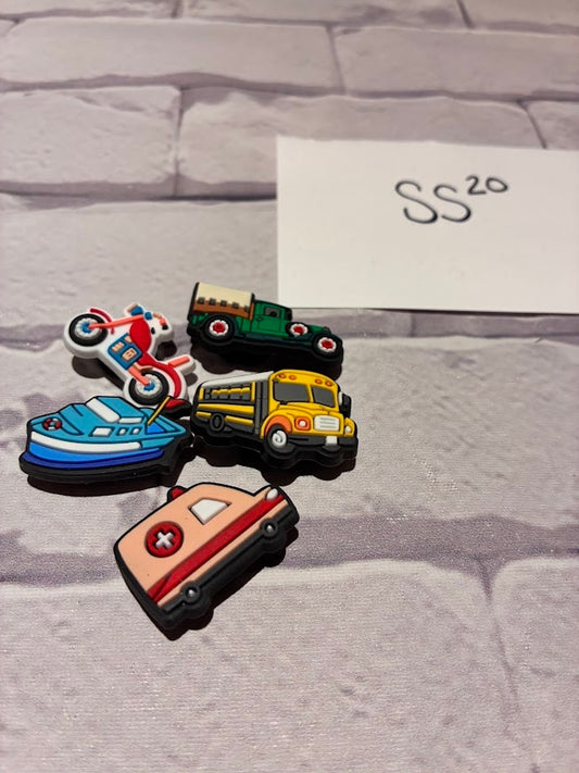 Croc Charms Set of 5 NEW