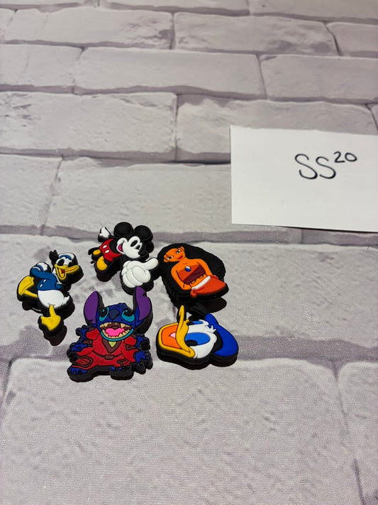 Croc Charms Set of 5 NEW