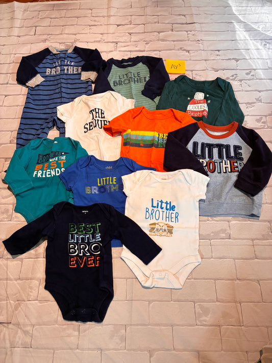 Tops Size 0-24m Little Brother Lot