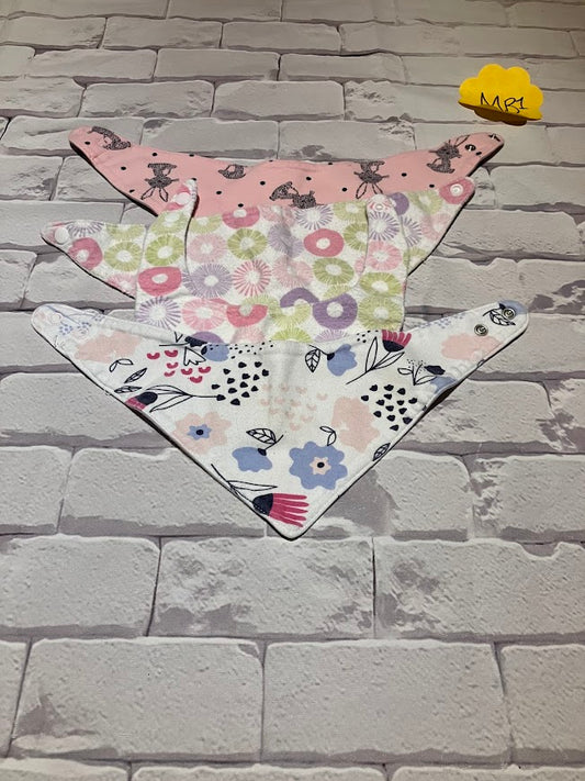 Girls Bandana Bibs